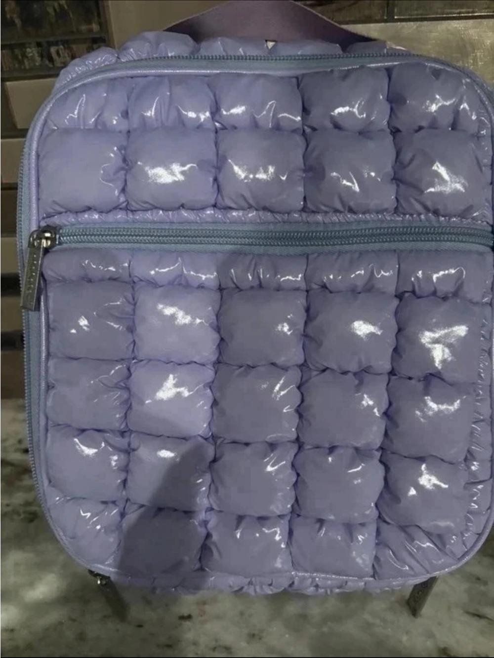 Lavender Puffer Crossbody Bag - Iscream